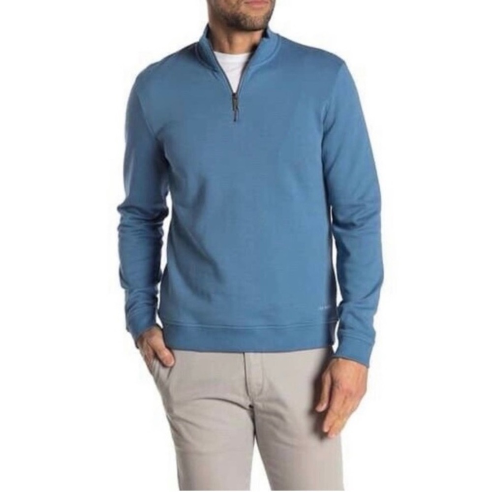 Ted Baker London men 1/4 zip shirt size 5 (US43)